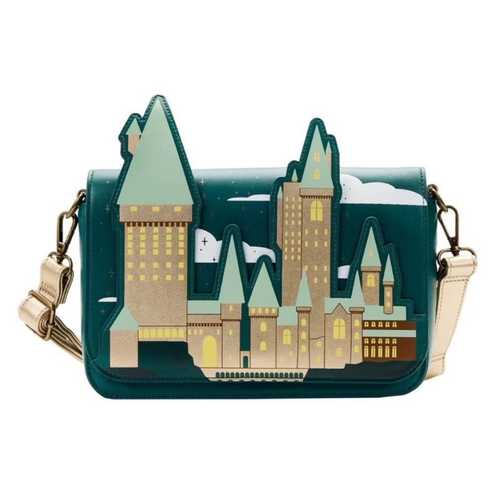 EUC, Loungefly, Harry Potter Hogwarts Convertible Crossbody Bag